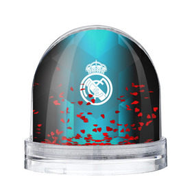 Водяной шар с принтом Real Madrid Geometry Sport в Кировске, Пластик | Изображение внутри шара печатается на глянцевой фотобумаге с двух сторон | emirates | fc | real madrid | геометрия | реал мадрид | футбольный клуб | эмблема