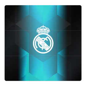 Магнитный плакат 3Х3 с принтом Real Madrid Geometry Sport в Кировске, Полимерный материал с магнитным слоем | 9 деталей размером 9*9 см | emirates | fc | real madrid | геометрия | реал мадрид | футбольный клуб | эмблема