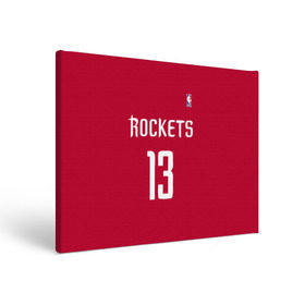Холст прямоугольный с принтом Houston Rockets в Кировске, 100% ПВХ |  | 13 | fear the beard | houston rockets | nba | rise sports | баскетбол | баскетбольная | джеймс харден | нба | номер | спортивная | форма | хьюстон рокетс
