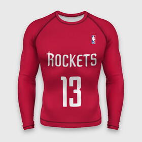 Мужской рашгард 3D с принтом Houston Rockets в Кировске,  |  | 13 | fear the beard | houston rockets | nba | rise sports | баскетбол | баскетбольная | джеймс харден | нба | номер | спортивная | форма | хьюстон рокетс