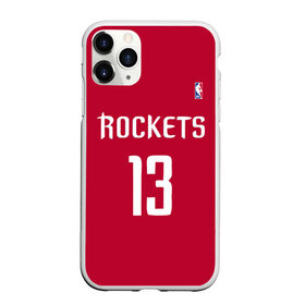 Чехол для iPhone 11 Pro Max матовый с принтом Houston Rockets в Кировске, Силикон |  | 13 | fear the beard | houston rockets | nba | rise sports | баскетбол | баскетбольная | джеймс харден | нба | номер | спортивная | форма | хьюстон рокетс