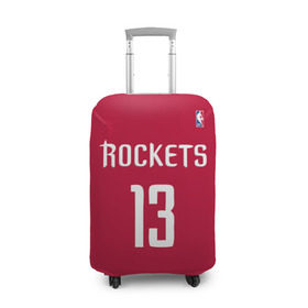 Чехол для чемодана 3D с принтом Houston Rockets в Кировске, 86% полиэфир, 14% спандекс | двустороннее нанесение принта, прорези для ручек и колес | 13 | fear the beard | houston rockets | nba | rise sports | баскетбол | баскетбольная | джеймс харден | нба | номер | спортивная | форма | хьюстон рокетс