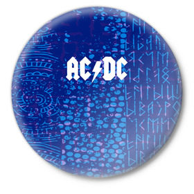 Значок с принтом AC DC angel collection в Кировске,  металл | круглая форма, металлическая застежка в виде булавки | ac dc | logo | music | pop | rock | альтернатива | металл | музыка | музыкальный | поп | рок