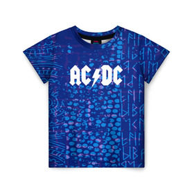 Детская футболка 3D с принтом AC DC angel collection в Кировске, 100% гипоаллергенный полиэфир | прямой крой, круглый вырез горловины, длина до линии бедер, чуть спущенное плечо, ткань немного тянется | ac dc | logo | music | pop | rock | альтернатива | металл | музыка | музыкальный | поп | рок