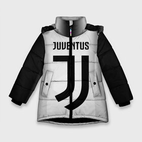 Зимняя куртка для девочек 3D с принтом Juventus 2018 Original в Кировске, ткань верха — 100% полиэстер; подклад — 100% полиэстер, утеплитель — 100% полиэстер. | длина ниже бедра, удлиненная спинка, воротник стойка и отстегивающийся капюшон. Есть боковые карманы с листочкой на кнопках, утяжки по низу изделия и внутренний карман на молнии. 

Предусмотрены светоотражающий принт на спинке, радужный светоотражающий элемент на пуллере молнии и на резинке для утяжки. | fly emirates | juventus | ronaldo | клуб | линии | мода | модные | мяч | реал мадрид | спорт | спортивные | стиль | футбол | футбольный клуб | экстрим | эмблема | ювентус