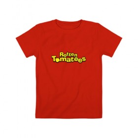 Детская футболка хлопок с принтом Rotten Tomatoes в Кировске, 100% хлопок | круглый вырез горловины, полуприлегающий силуэт, длина до линии бедер | 
