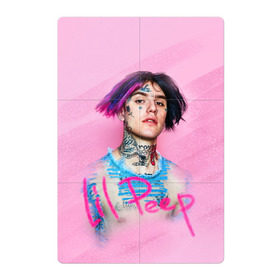 Магнитный плакат 2Х3 с принтом Lil Pink в Кировске, Полимерный материал с магнитным слоем | 6 деталей размером 9*9 см | Тематика изображения на принте: lil peep | rap | густав ор | лил пип | рэп