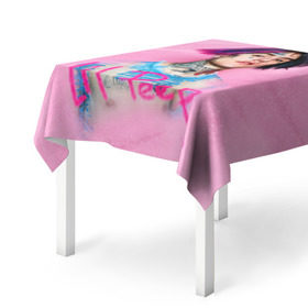 Скатерть 3D с принтом Lil Pink в Кировске, 100% полиэстер (ткань не мнется и не растягивается) | Размер: 150*150 см | lil peep | rap | густав ор | лил пип | рэп