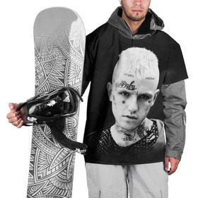 Накидка на куртку 3D с принтом Rip Peep в Кировске, 100% полиэстер |  | lil peep | rap | густав ор | лил пип | рэп