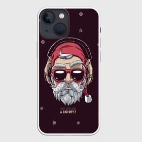 Чехол для iPhone 13 mini с принтом Who was a bad boy в Кировске,  |  | bad | beard | boy | christmas | hipster | new year | santa | борода | дед мороз | новый год | рождество | санта | хипстер