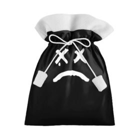 Подарочный 3D мешок с принтом LiL PEEP RIP в Кировске, 100% полиэстер | Размер: 29*39 см | band | cry baby | emo | lil peep | music | musician | rap | smile | swag | tear | музыка | музыкант | нытик | рэп | сваг | слеза | смайлик | эмо