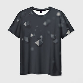 Мужская футболка 3D с принтом Абстрактная материя в Кировске, 100% полиэфир | прямой крой, круглый вырез горловины, длина до линии бедер | 