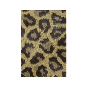 Обложка для паспорта матовая кожа с принтом Шкура гепарда в Кировске, натуральная матовая кожа | размер 19,3 х 13,7 см; прозрачные пластиковые крепления | 