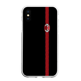 Чехол для iPhone XS Max матовый с принтом AC MILAN в Кировске, Силикон | Область печати: задняя сторона чехла, без боковых панелей | ac milan | fc | fc milan | football | milan | soccer | белый | клуб | красный | милан | спорт | спортивные | фк | футбол | цвет.логотип | черный | эмблема