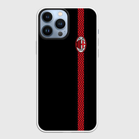 Чехол для iPhone 13 Pro Max с принтом AC MILAN в Кировске,  |  | Тематика изображения на принте: ac milan | fc | fc milan | football | milan | soccer | белый | клуб | красный | милан | спорт | спортивные | фк | футбол | цвет.логотип | черный | эмблема