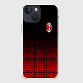 Чехол для iPhone 13 mini с принтом AC MILAN в Кировске,  |  | ac milan | fc | fc milan | football | milan | soccer | белый | клуб | красный | милан | спорт | спортивные | фк | футбол | цвет.логотип | черный | эмблема