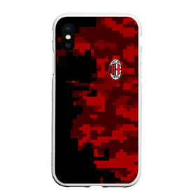 Чехол для iPhone XS Max матовый с принтом AC MILAN в Кировске, Силикон | Область печати: задняя сторона чехла, без боковых панелей | ac milan | fc | fc milan | football | milan | soccer | белый | клуб | красный | милан | спорт | спортивные | фк | футбол | цвет.логотип | черный | эмблема