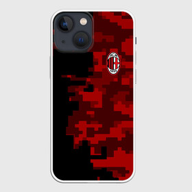 Чехол для iPhone 13 mini с принтом AC MILAN в Кировске,  |  | ac milan | fc | fc milan | football | milan | soccer | белый | клуб | красный | милан | спорт | спортивные | фк | футбол | цвет.логотип | черный | эмблема