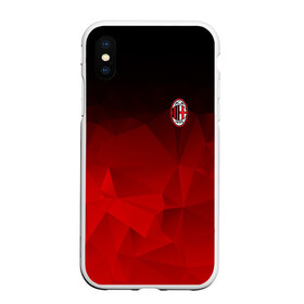 Чехол для iPhone XS Max матовый с принтом AC MILAN в Кировске, Силикон | Область печати: задняя сторона чехла, без боковых панелей | ac milan | fc | fc milan | football | milan | soccer | белый | клуб | красный | милан | спорт | спортивные | фк | футбол | цвет.логотип | черный | эмблема