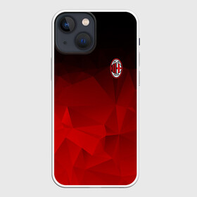 Чехол для iPhone 13 mini с принтом AC MILAN в Кировске,  |  | ac milan | fc | fc milan | football | milan | soccer | белый | клуб | красный | милан | спорт | спортивные | фк | футбол | цвет.логотип | черный | эмблема