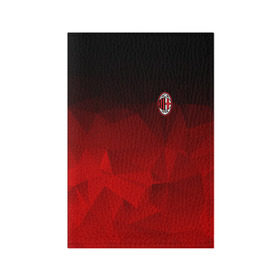 Обложка для паспорта матовая кожа с принтом AC MILAN в Кировске, натуральная матовая кожа | размер 19,3 х 13,7 см; прозрачные пластиковые крепления | ac milan | fc | fc milan | football | milan | soccer | белый | клуб | красный | милан | спорт | спортивные | фк | футбол | цвет.логотип | черный | эмблема