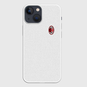 Чехол для iPhone 13 mini с принтом AC MILAN в Кировске,  |  | ac milan | fc | fc milan | football | milan | soccer | белый | клуб | красный | милан | спорт | спортивные | фк | футбол | цвет.логотип | черный | эмблема