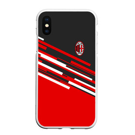 Чехол для iPhone XS Max матовый с принтом AC MILAN в Кировске, Силикон | Область печати: задняя сторона чехла, без боковых панелей | ac milan | fc | fc milan | football | milan | soccer | белый | клуб | красный | милан | спорт | спортивные | фк | футбол | цвет.логотип | черный | эмблема