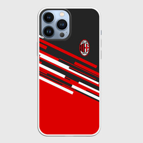 Чехол для iPhone 13 Pro Max с принтом AC MILAN в Кировске,  |  | Тематика изображения на принте: ac milan | fc | fc milan | football | milan | soccer | белый | клуб | красный | милан | спорт | спортивные | фк | футбол | цвет.логотип | черный | эмблема