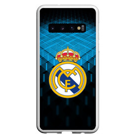 Чехол для Samsung Galaxy S10 с принтом Real Madrid 2018 Original в Кировске, Силикон | Область печати: задняя сторона чехла, без боковых панелей | Тематика изображения на принте: emirates | fc | real madrid | геометрия | реал мадрид | футбольный клуб | эмблема