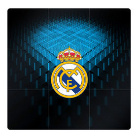Магнитный плакат 3Х3 с принтом Real Madrid 2018 Original в Кировске, Полимерный материал с магнитным слоем | 9 деталей размером 9*9 см | emirates | fc | real madrid | геометрия | реал мадрид | футбольный клуб | эмблема