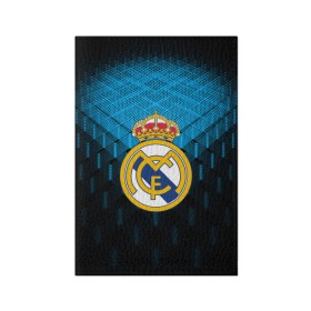 Обложка для паспорта матовая кожа с принтом Real Madrid 2018 Original в Кировске, натуральная матовая кожа | размер 19,3 х 13,7 см; прозрачные пластиковые крепления | emirates | fc | real madrid | геометрия | реал мадрид | футбольный клуб | эмблема