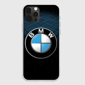 Чехол для iPhone 12 Pro с принтом BMW BLUE LINE | БМВ в Кировске, силикон | область печати: задняя сторона чехла, без боковых панелей | Тематика изображения на принте: bmw | bmw motorsport | bmw performance | carbon | m | motorsport | performance | sport | бмв | карбон | моторспорт | спорт