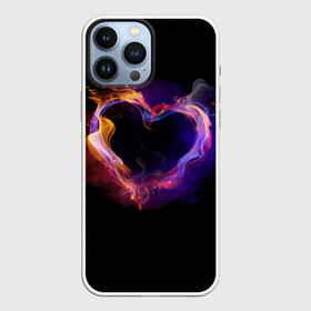 Чехол для iPhone 13 Pro Max с принтом Огненное сердце в Кировске,  |  | любовь | огонь | сердце