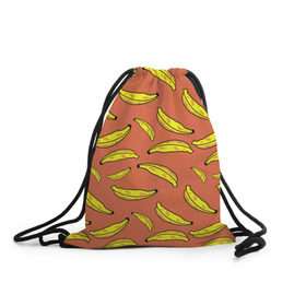 Рюкзак-мешок 3D с принтом банан в Кировске, 100% полиэстер | плотность ткани — 200 г/м2, размер — 35 х 45 см; лямки — толстые шнурки, застежка на шнуровке, без карманов и подкладки | Тематика изображения на принте: banan | банан