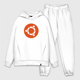 Мужской костюм хлопок OVERSIZE с принтом Ubuntu OS в Кировске,  |  | ubuntu | убунта | убунту