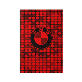 Обложка для паспорта матовая кожа с принтом bmw sport collection red style в Кировске, натуральная матовая кожа | размер 19,3 х 13,7 см; прозрачные пластиковые крепления | 