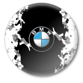 Значок с принтом BMW 2018 Creative в Кировске,  металл | круглая форма, металлическая застежка в виде булавки | bmw | автомобильные | бмв | машины