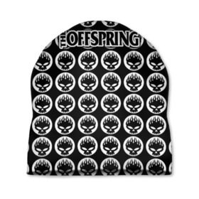Шапка 3D с принтом The Offspring в Кировске, 100% полиэстер | универсальный размер, печать по всей поверхности изделия | offspring | офспринг | оффспринг | рок