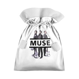 Подарочный 3D мешок с принтом Группа Muse в Кировске, 100% полиэстер | Размер: 29*39 см | 