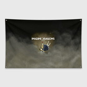 Флаг-баннер с принтом Imagine Dragons Dream в Кировске, 100% полиэстер | размер 67 х 109 см, плотность ткани — 95 г/м2; по краям флага есть четыре люверса для крепления | альтернативный | американская | группа | драгонс | имеджин | инди | индирок | поп | рок | электроник