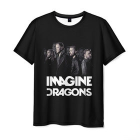 Мужская футболка 3D с принтом Группа Imagine Dragons в Кировске, 100% полиэфир | прямой крой, круглый вырез горловины, длина до линии бедер | альтернативный | американская | группа | драгонс | имеджин | инди | индирок | поп | рок | электроник