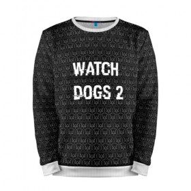 Мужской свитшот 3D с принтом Watch Dogs 2 в Кировске, 100% полиэстер с мягким внутренним слоем | круглый вырез горловины, мягкая резинка на манжетах и поясе, свободная посадка по фигуре | wath dogs 2