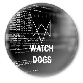 Значок с принтом Wath dogs 2 Хакер в Кировске,  металл | круглая форма, металлическая застежка в виде булавки | game | wath dogs 2 | город | девушка | дрон | игры | компьютеры | маркус | пистолет | телефон | технологии | хакер