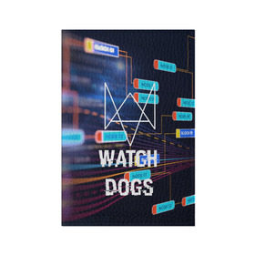 Обложка для паспорта матовая кожа с принтом Watch Dogs в Кировске, натуральная матовая кожа | размер 19,3 х 13,7 см; прозрачные пластиковые крепления | game | wath dogs 2 | город | девушка | дрон | игры | компьютеры | пистолет | телефон | технологии | хакер