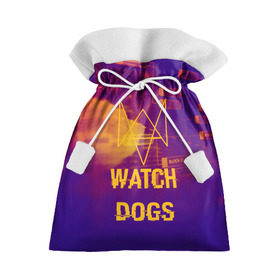 Подарочный 3D мешок с принтом WATCH DOGS NEON WORLD в Кировске, 100% полиэстер | Размер: 29*39 см | wath dogs 2 | хакер