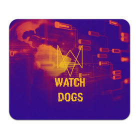 Коврик прямоугольный с принтом WATCH DOGS NEON WORLD в Кировске, натуральный каучук | размер 230 х 185 мм; запечатка лицевой стороны | Тематика изображения на принте: wath dogs 2 | хакер