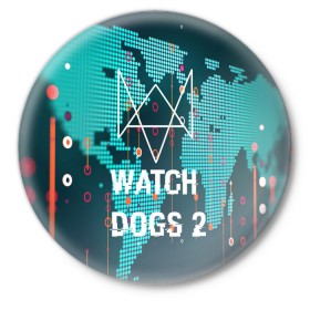 Значок с принтом Watch Dogs 2 NETWORK HACK в Кировске,  металл | круглая форма, металлическая застежка в виде булавки | Тематика изображения на принте: game | wath dogs 2 | город | девушка | дрон | игры | компьютеры | пистолет | телефон | технологии | хакер