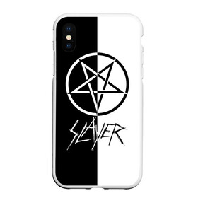 Чехол для iPhone XS Max матовый с принтом Slayer в Кировске, Силикон | Область печати: задняя сторона чехла, без боковых панелей | slayer | группа | гэри холт | керри кинг | метал | музыка | пентаграмма | песни | пол бостаф | рок | слаер | слайер | слеар | слеер | слейр | слеяр | том арайа | трэш | тяжелый | хеви