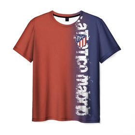 Мужская футболка 3D с принтом Atletico Madrid 2018 Original в Кировске, 100% полиэфир | прямой крой, круглый вырез горловины, длина до линии бедер | атлетико мадрид | эмблема