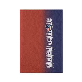 Обложка для паспорта матовая кожа с принтом Atletico Madrid 2018 Original в Кировске, натуральная матовая кожа | размер 19,3 х 13,7 см; прозрачные пластиковые крепления | Тематика изображения на принте: атлетико мадрид | эмблема
